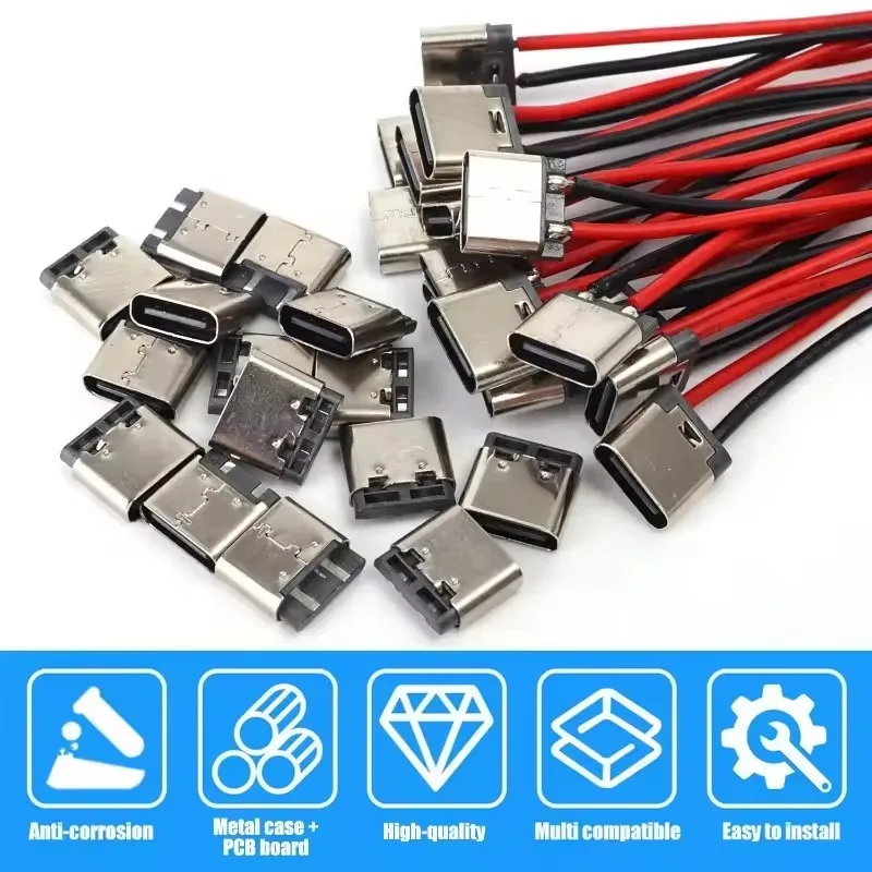 5-20PCS Type-C 2Pin Solder Wir - đánh giá và giá Usb C Cable