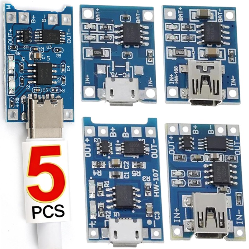 5V 3A Micro/Type-c/Mini 18650  - đánh giá và giá Li Ion Charger Module