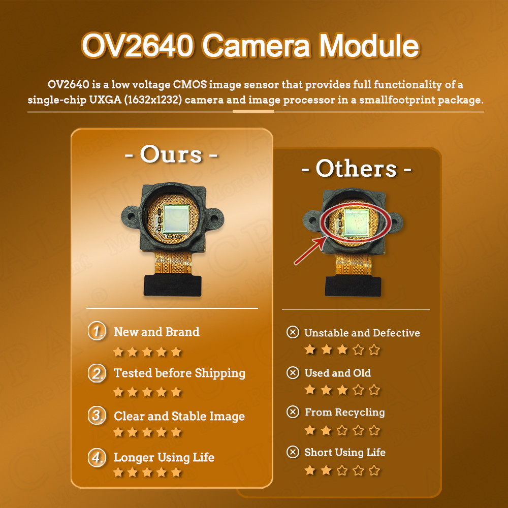 New OV2640 Camera Module for E - đánh giá và giá Perfboard