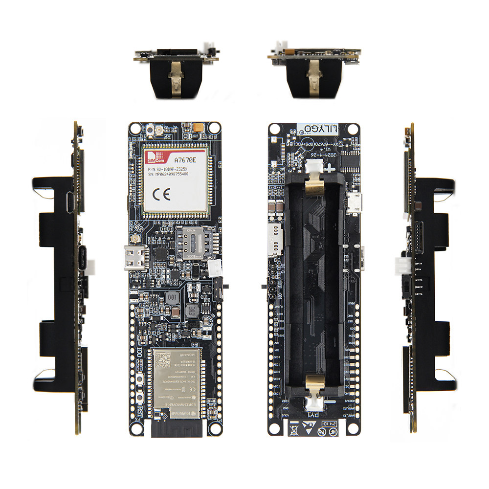 LILYGO T-A7670E ESP32 Module,  - đánh giá và giá Esp32 Battery Holder Lipo