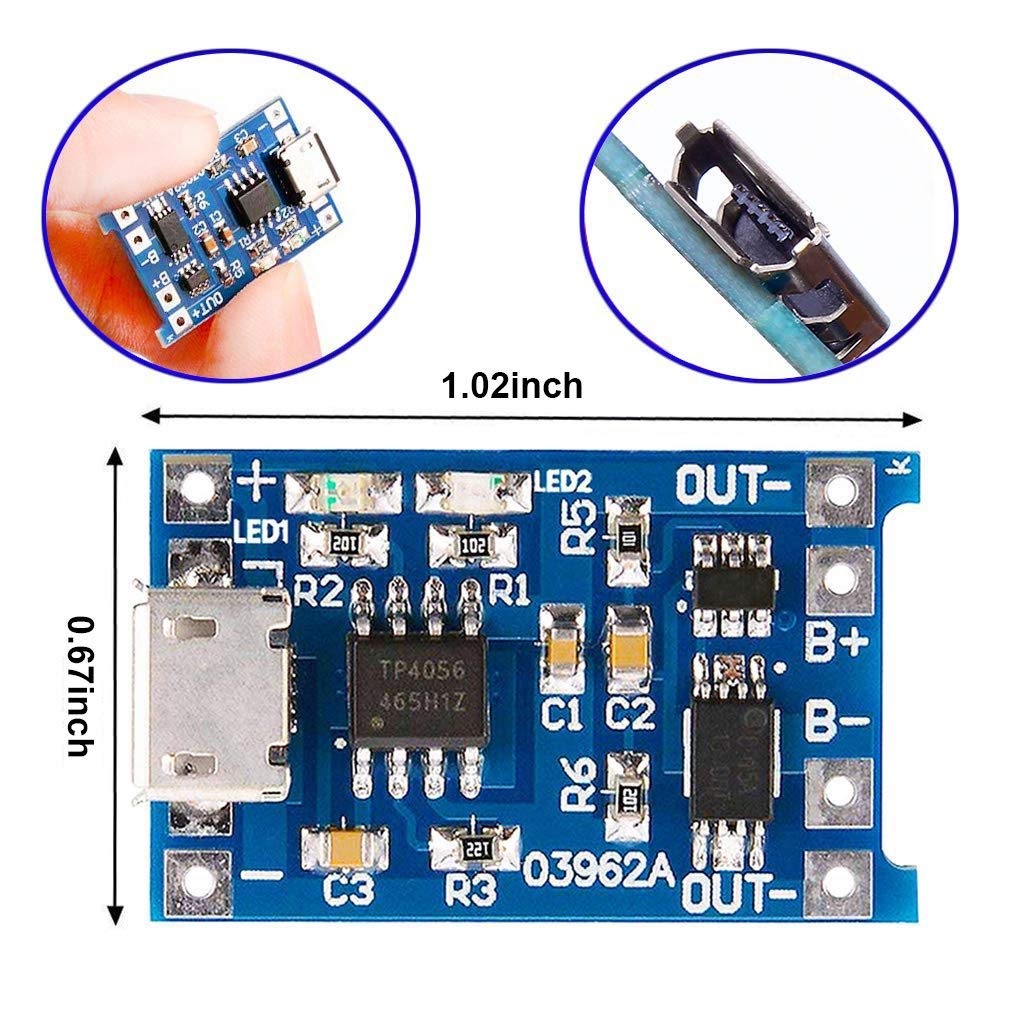 2/5PC Type-C Micro Mini 5V1A 1 - đánh giá và giá Li Ion Charger Module